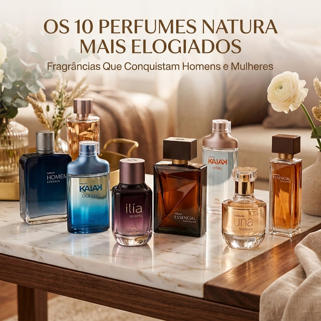 Os 10 Perfumes Natura Mais Elogiados: Fragrâncias Que Conquistam Homens e Mulheres